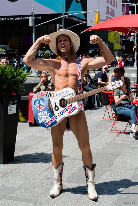 The Naked Cowboy Times Square NY Jesús Díaz Flickr