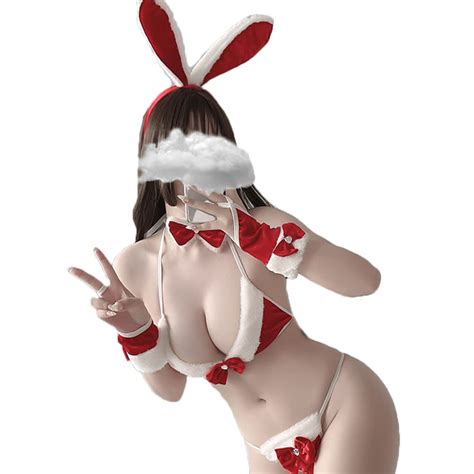 Buy Kawaii Lingerie Sexy Bunny Cosplay Costume Christmas Anime Micro