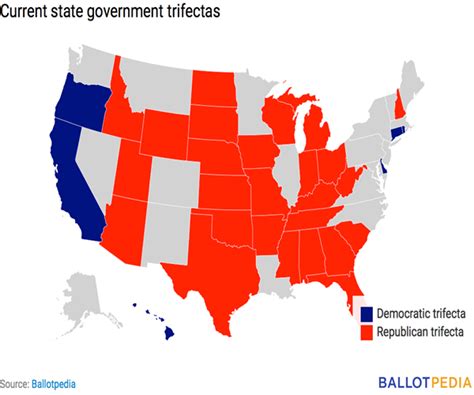 26 State Gop Trifectas Gov And Control Of Legislature