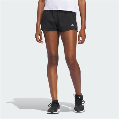 Adidas Pacer 3 Stripes Woven Shorts Black Adidas Uk