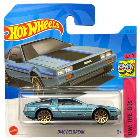 Masinuta Metalica Hot Wheels DMC Delorean Albastru EMAG Ro