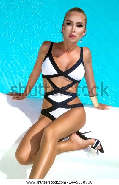 Elegant Sexy Woman Luxury Bikini On Stock Photo 1446578900 Shutterstock