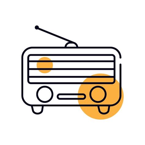 Icono De La Radio Vector Premium