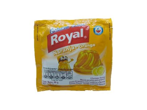 Gelatina Naranja X 40 Gr Royal Sumafrut