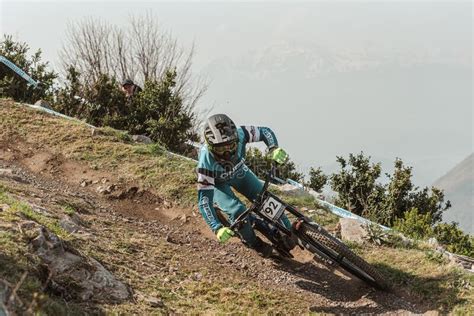 Vieira Roger Bra Competes During The Uci Mountain Bike Downhill World