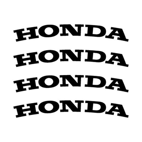 Honda Rim Decals Set