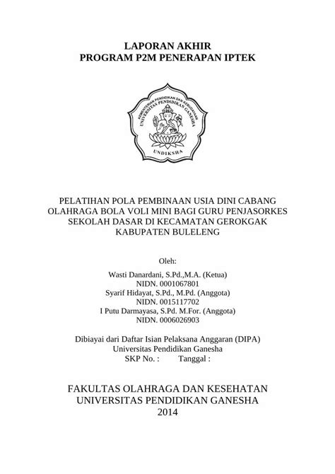 Pdf Laporan Akhir Program P2m Penerapan Ipteklppm Undiksha Ac Id P2m Document Laporan Akhir