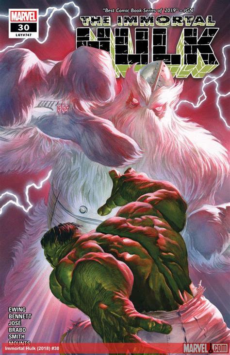 Immortal Hulk 2018 30 Comic Issues Marvel