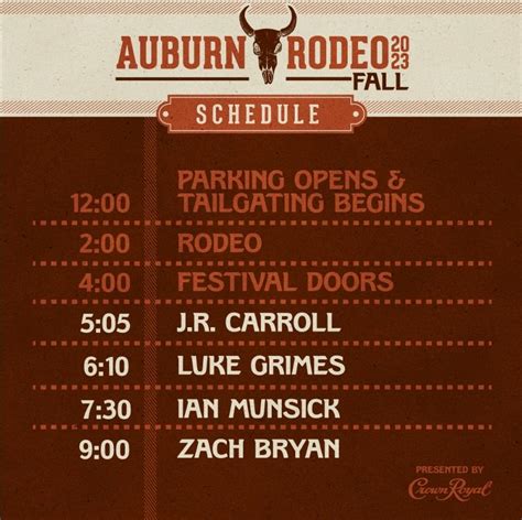 Auburn Rodeo Schedule : r/zachbryan