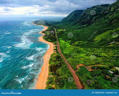 North Shore Of Oahu Hawaii Stock Image Image Of Road 138266705