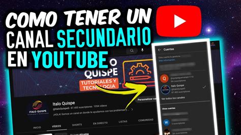 Cómo crear mas canales en Youtube YouTube