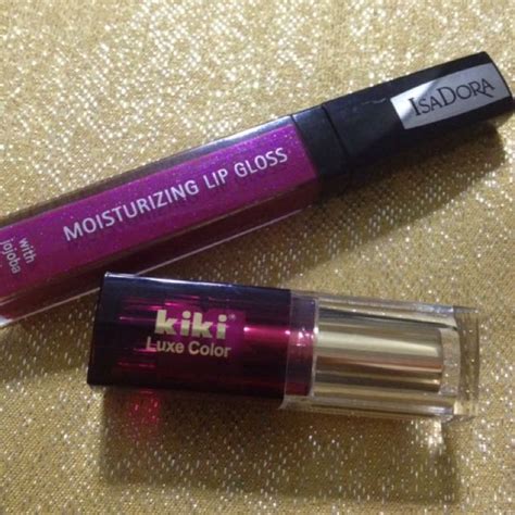 Isadora Lip Gloss With Jojoba Oil And Kiki Luxe Color Lipstick From US