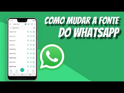 Como Mudar A Fonte De Letra Do Whatsapp Youtube