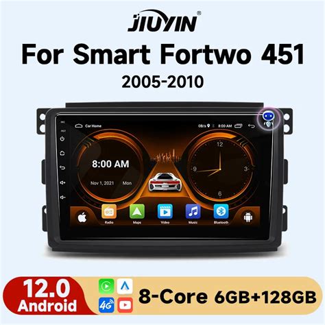 Jiuyin V Ai Voice Wireless Carplay Android Auto Radio For Smart Fortwo