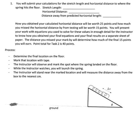 Solved You will submit your calculations for the stretch | Chegg.com