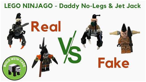 Lego Ninjago Daddy No Legs And Jet Jack Fake Vs Real Speed Build