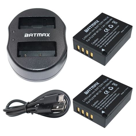 Batmax Np W Np W Battery Usb Dual Charger For Fujifilm Finepix