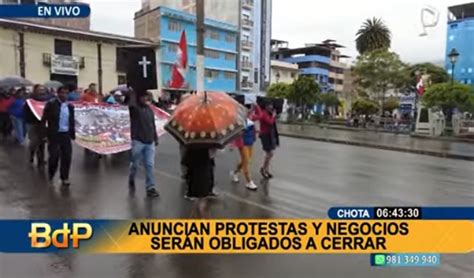 Anuncian Protestas En Cajamarca Ronderos De