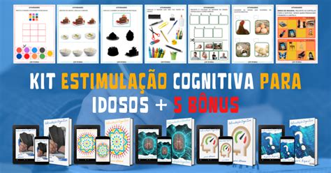 Kit EstimulaÇÃo Cognitiva Para Idosos — Kit SÓ Escola