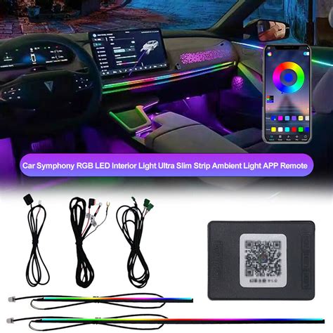 Rgb Led Symphony Car Atmosphere Interior Acrylic Guide Fiber Optic