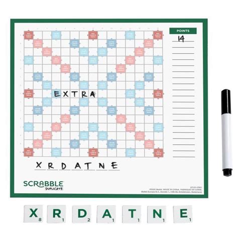 Mattel Games Scrabble Duplicate Jeu De Soci T Et De Lettres