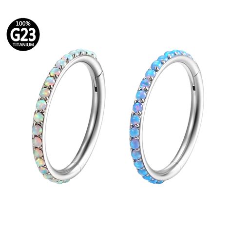 Piercing Argola Segmento Articulado Tit Nio Opala Septril Rook