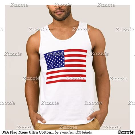 Usa Flag Mens Ultra Cotton Tank Top Tops Mens Tops Mens Outfits