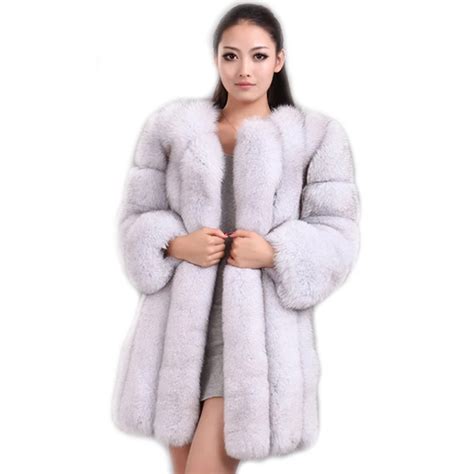 HJQJLJLS 2022 Winter New Fashion Women Long Faux Fur Coat Female Fuzzy