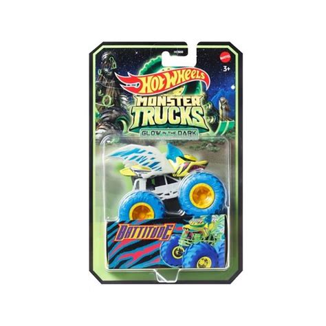 Количка Monster Trucks Hot Wheels Glow in the Dark 1 64 Battitude HMH30 Toyzz Shop