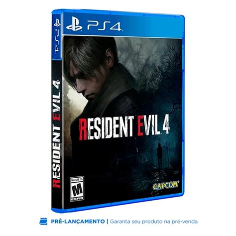 Jogo Resident Evil 4 Remake Standard Edition Ps4 Mídia Física