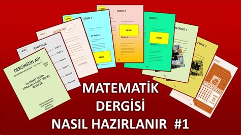 Matematik Dergisi Nasıl Hazırlanır 1 YouTube