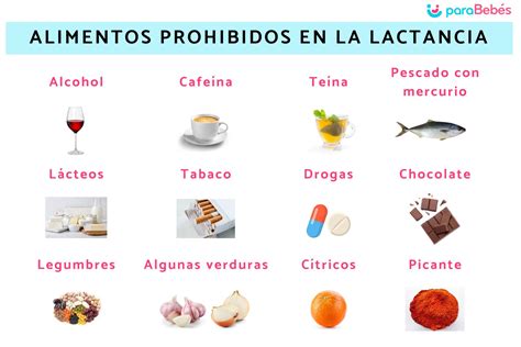 10 Alimentos prohibidos en la lactancia y el por qué