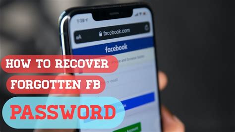 How To Recover Your Forgotten Facebook Password Recover Facebook