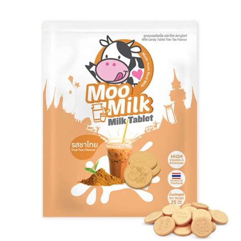 Moomilk Milk Tablet Thai Tea Kids Snacks Organic Village