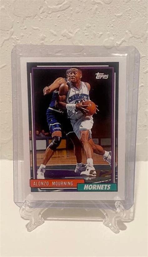 Alonzo Mourning RC Authentic Original Rookie Card 1992 93 Topps NBA