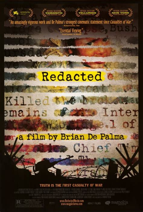 Redacted Movie Posters From Movie Poster Shop