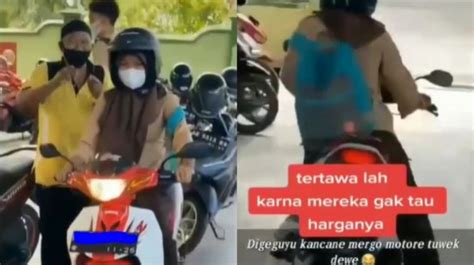 Cewek Ini Ditertawakan Teman Gegara Naik Sepeda Motor Jadul Harga