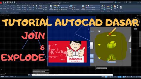 03 Tutorial AutoCad Untuk Pemula Pedit Join Dan Explode YouTube