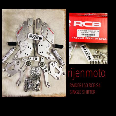 RACING BOY RCB SINGLE SHIFTER S4 SILVER FOR SUZUKI RAIDER150 Shopee