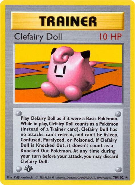 Clefairy Doll Base Set Shadowless Pokemon