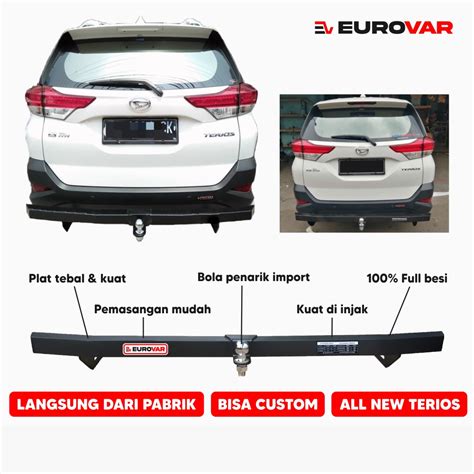 Jual Towing Bar Eurovar Full Besi Pengaman Bumper Belakang All New