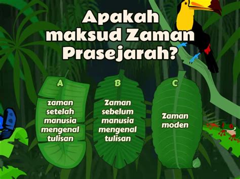 Kuiz Zaman Prasejarah Tahun Temb Cuestionario