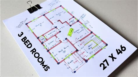 X Simple Village House Plan Ii Kamra Ghar Ka Naksha Ii By