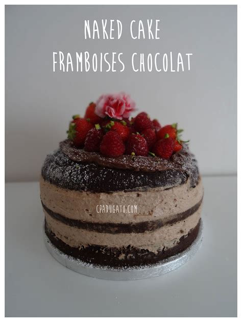 Naked Cake Framboises Chocolat C Est Pas Du G Teau