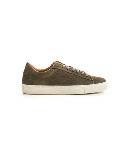 Baskets Basses En Cuir Nubuck Moka Pour Homme Marque De Qualit