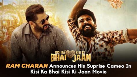 Ram Charan Announces His Suprise Cameo In Kisi Ka Bhai Kisi Ki Jaan