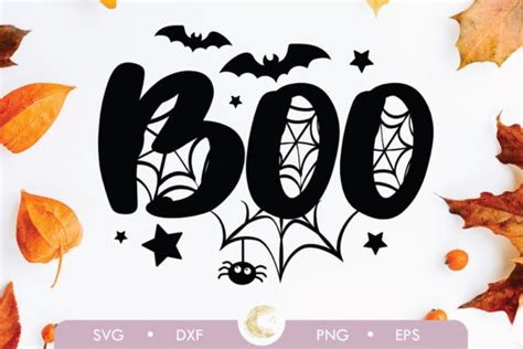 Halloween Spiderweb Boo Funny Quote Svg Graphic By Oliades Creative