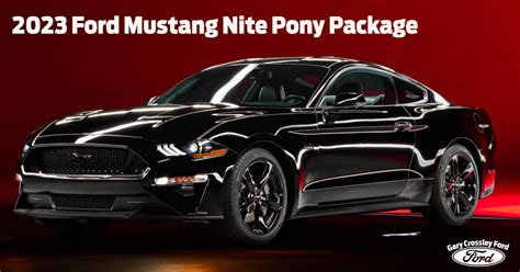 2023 Ford Mustang Nite Pony Package Fully Replaces Black Accent Gary