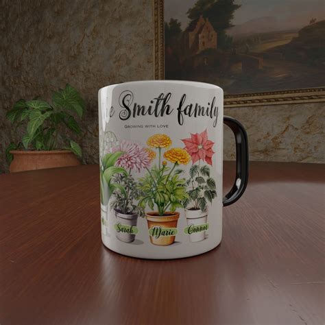 Custom Birth Month Flower Mug Customizable T For Mom Or Etsy