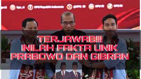 Prabowo Gibran Inilah Beberapa Fakta Unik Prabowo Subianto Dan